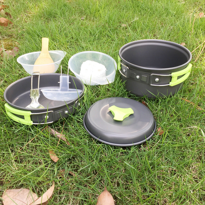 Outdoor Camping Cookware Set For 1-2 People